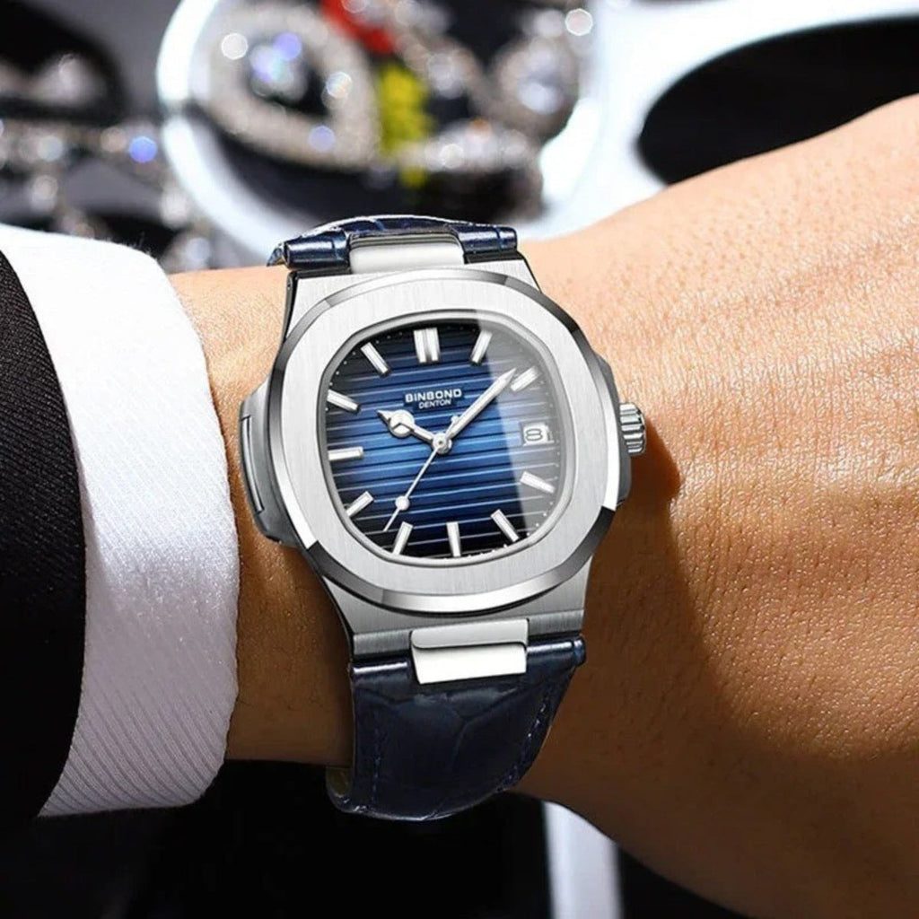 Uhr Luxe Braun Leder