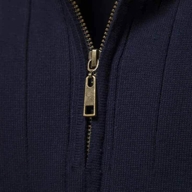 Pullover Verri Herren Stehkragen mit Reißverschluss